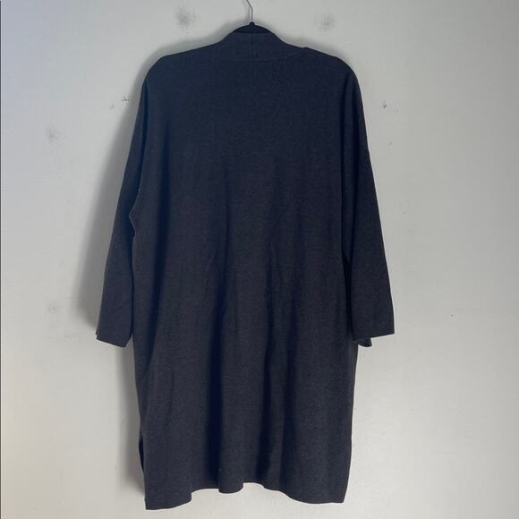 Ann Taylor cotton blend long line open front knit sweater cardigan sz XL - Picture 7 of 7